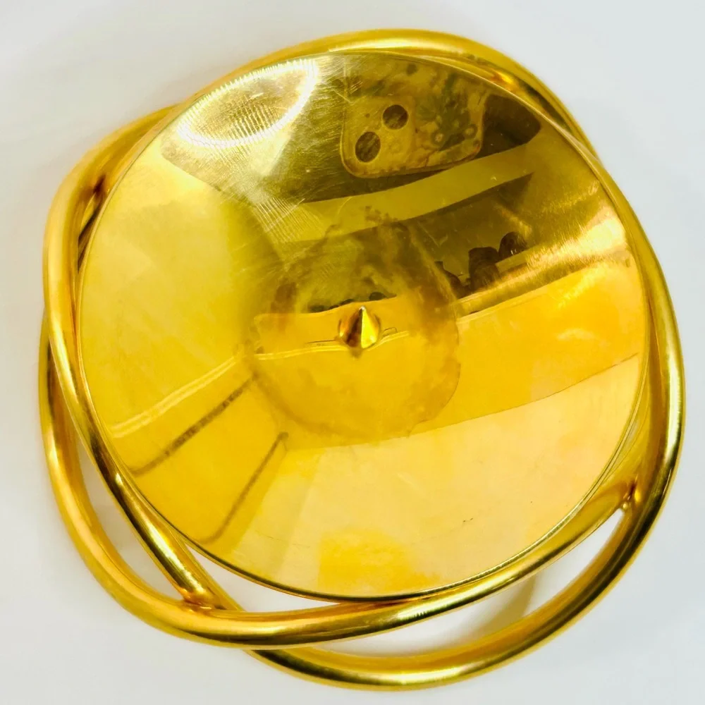 Georg Jensen GLOW Gold Plated Candle Holder by Maria Berntsen Danish MCM